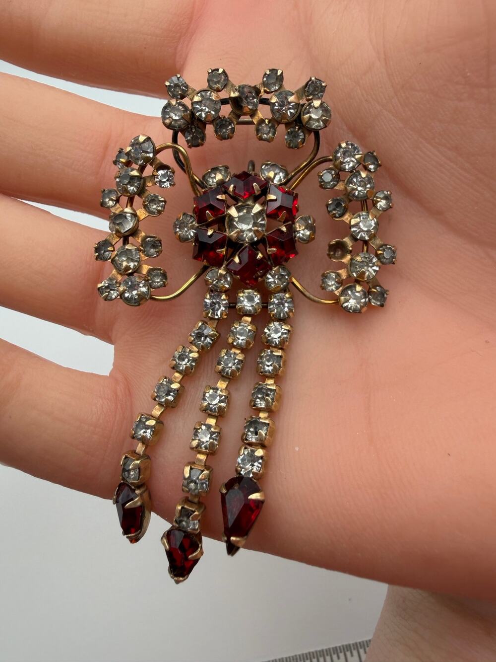 rare 1940s brooch by M&S (linked to Scitarelli/Phyllis) features 12k gold-filled